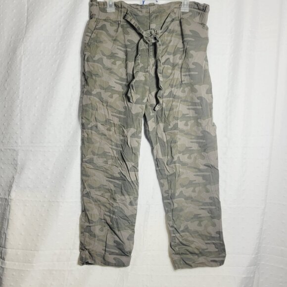 Stitch Star Pants - Camo Green Straight Leg Pants by Stitches Olive